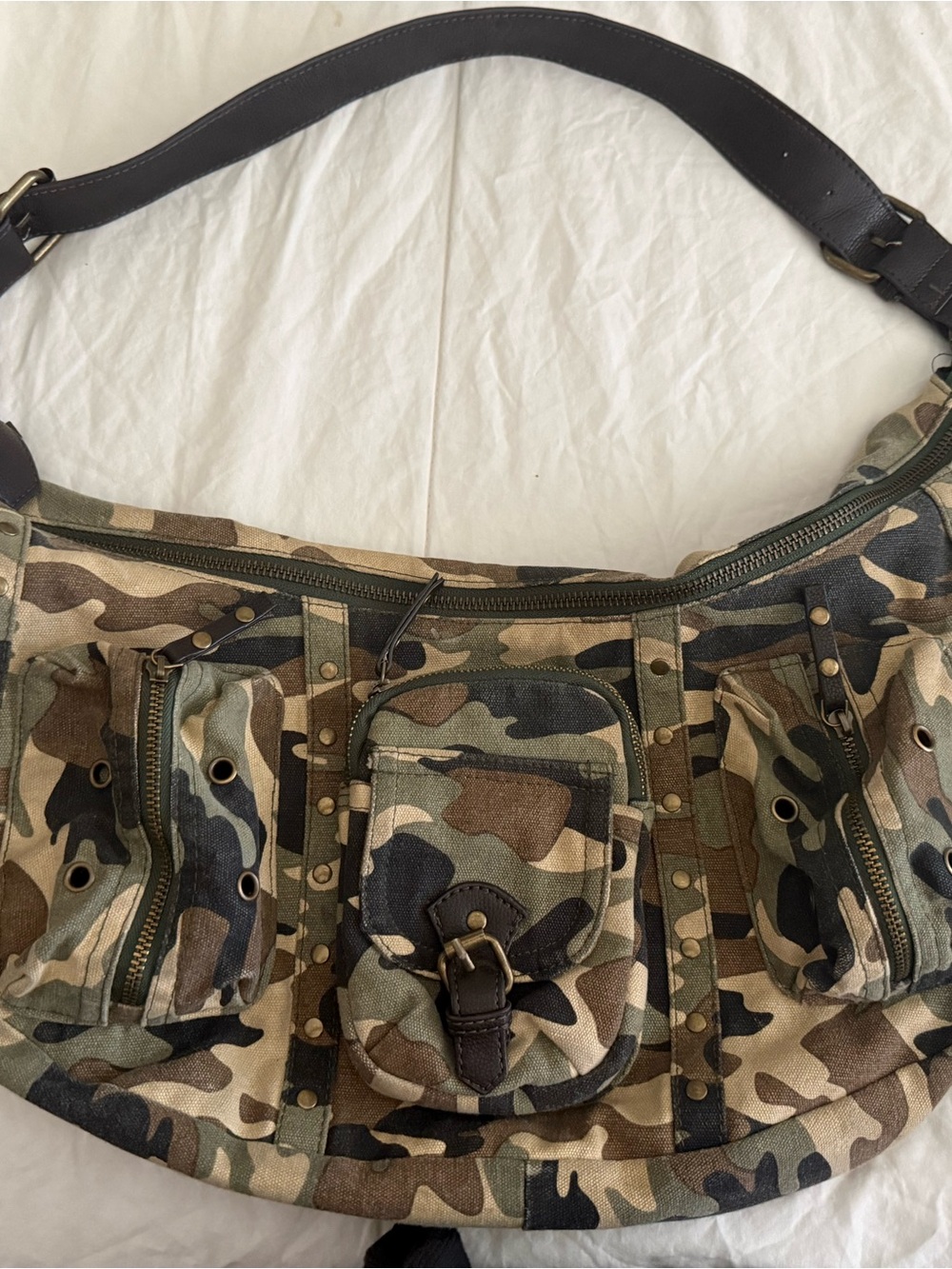 Urban Outfitters Camouflage Crossbody Sling Bag - Shoulder Bag